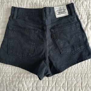 Levi's Ribcage Black Shorts